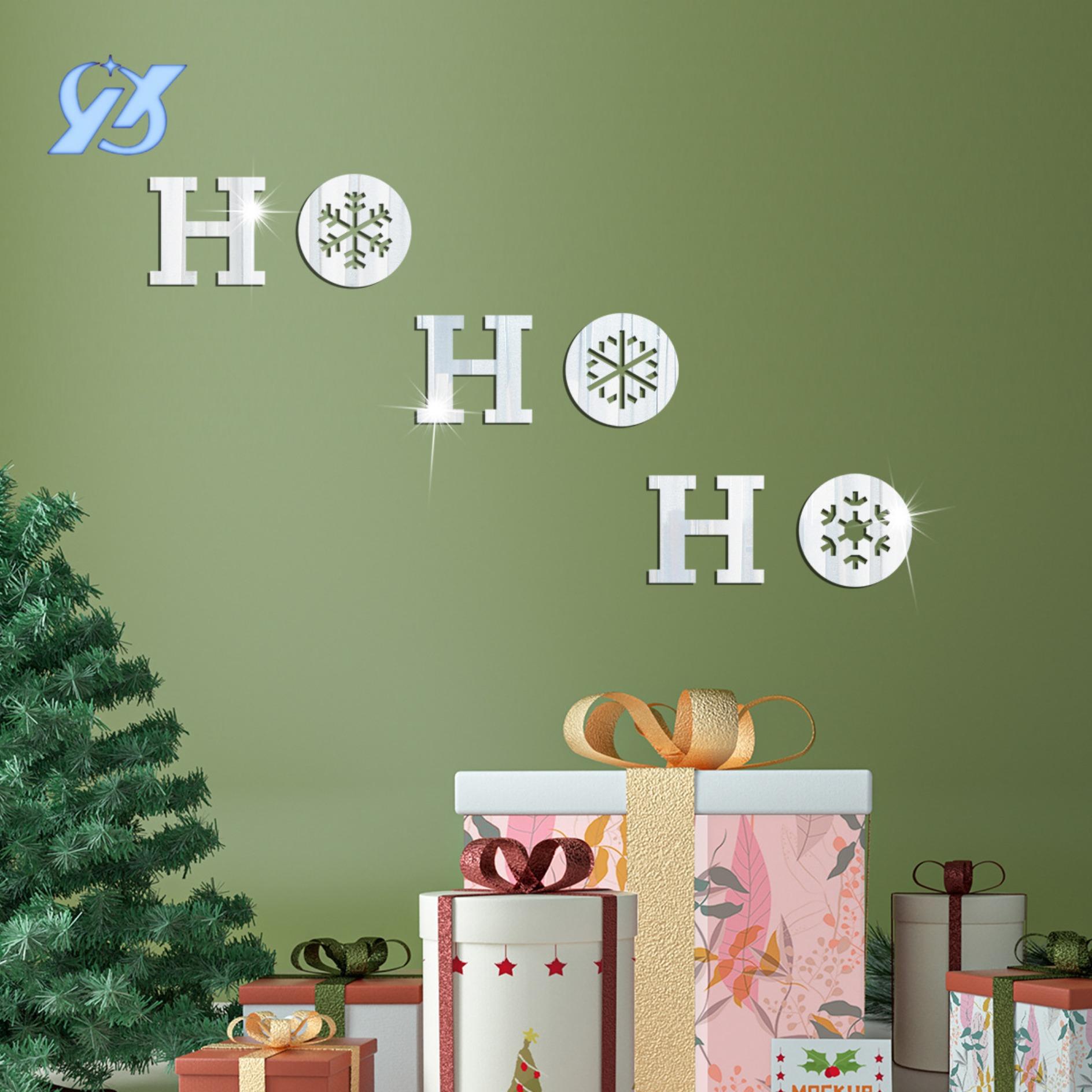 

New HO snowflake decorative mirror sticker 1mm layout wall living room wall sticker