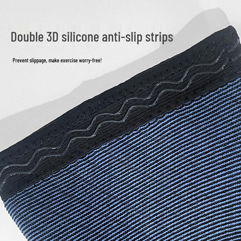 Silicone Anti-Slip Compression Knee Support for Sports & Fitness