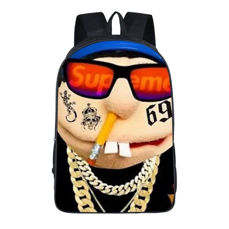 

Woodyotime Jeffy Sml Cute Cartoon Pattern Children Large Capacity Backpack 02