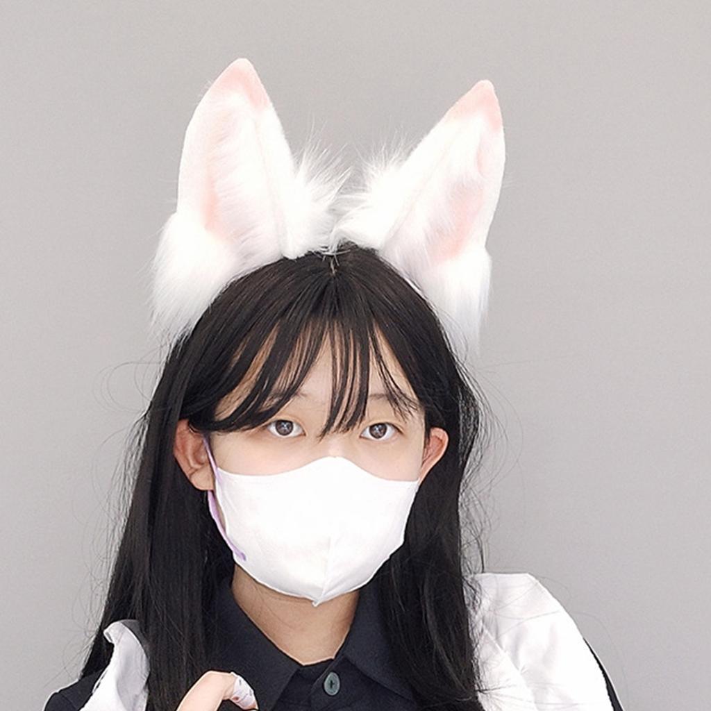 Adult Teens Cosplay Foxes Ear Shape Headband Electric Moving Ear Hair Hoop Makeup Rechargeable Cosplay Headpieces