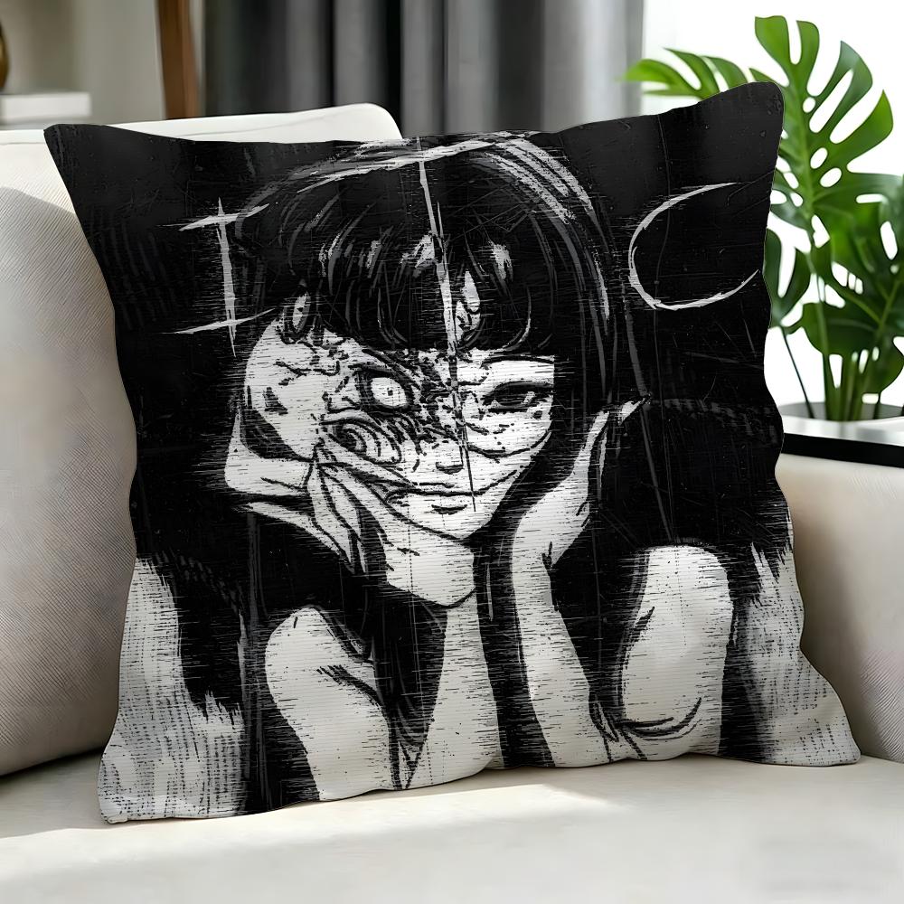 HHorror Ito Tomie Kawakami Ghost Cartooned Cushion Cover Cushion Cover Set Pcs x x x Pillowcase Decorative SofaHome