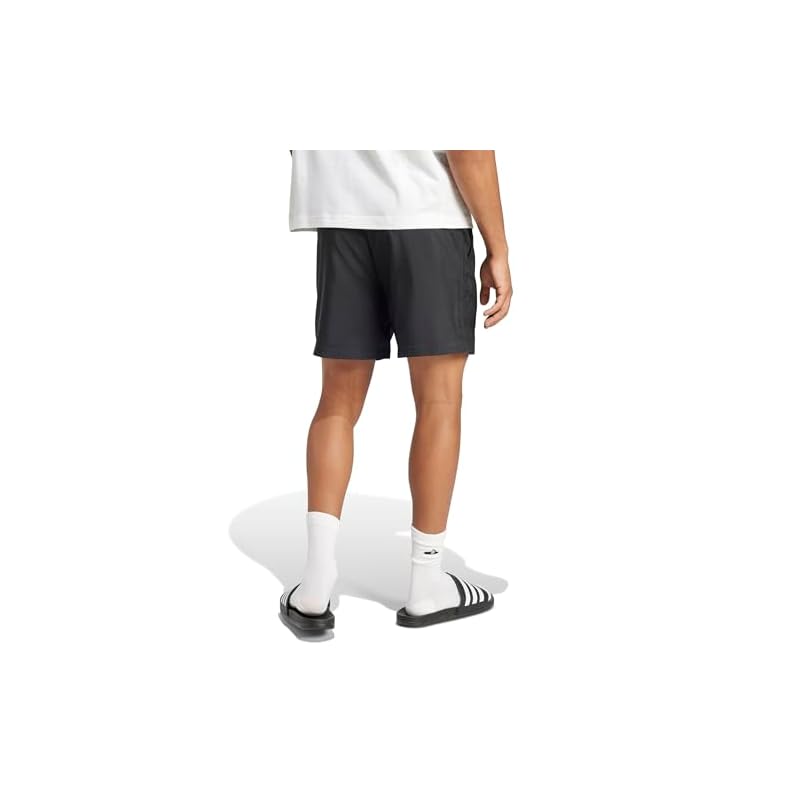 Adidas Essentials SL Woven Shorts for Men, KRG19 Black/White (JF1117) Size M