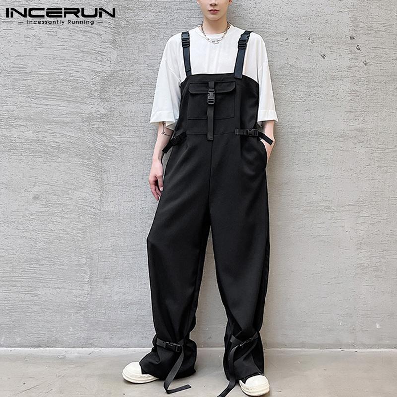 INCERUN Uomo Bretelle Pantaloni Tuta Cargo Staps Pantaloni Con bretelle  Maniche Dungarees Tute acquista in modo economico — spedizione gratuita,  recensioni reali con foto — Joom