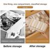 Fabric Foldable Storage Box With Dividers For Wardrobe Organization And Clothing Storage