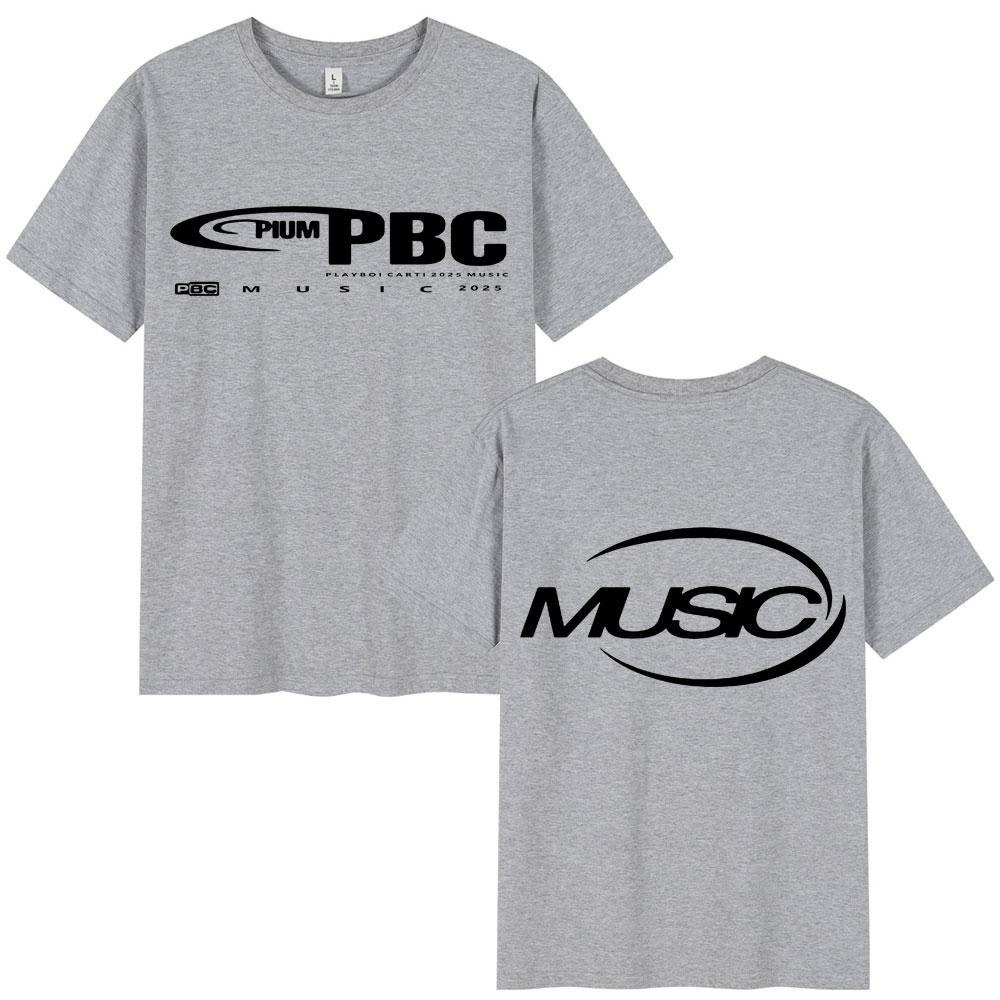 Playboi Carti I Am Music 2025 Album T Shirt Opium Hip Hop Vintage Vară T-shirt Bărbați Femei 100% Bumbac T-shirt Streetwear Cadouri