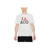 Nike ACG Series Letter Irregular Pattern Printed Round Neck Short Sleeve T-Shirt Men Tops White DC5345-121