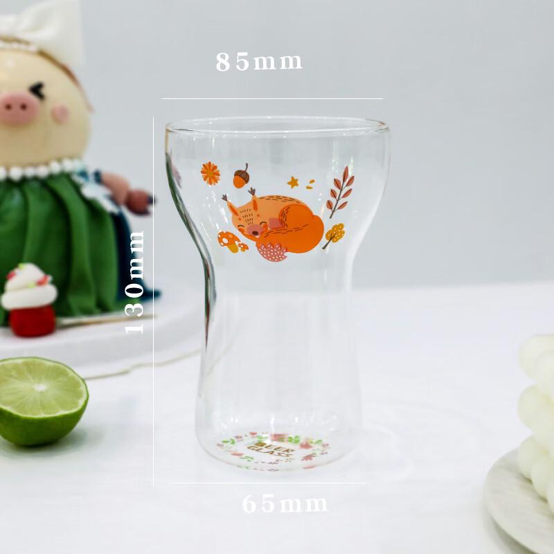 Little Fox Cartoon Glass Cup