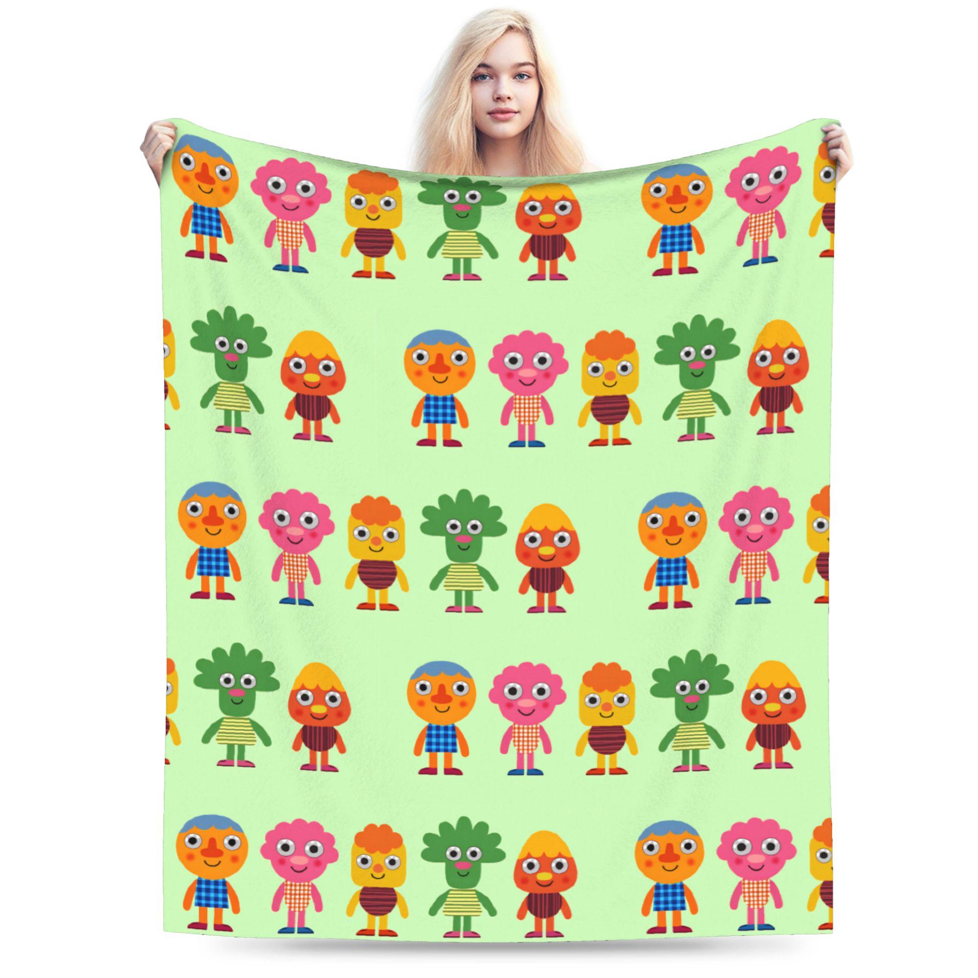 

Noodle & Pals Micro Flannel Blanket Winter Super Simple Soft Throw Blanket for Kids Adult Couch Chair Bedspread Sofa Bed Cover 30x40in