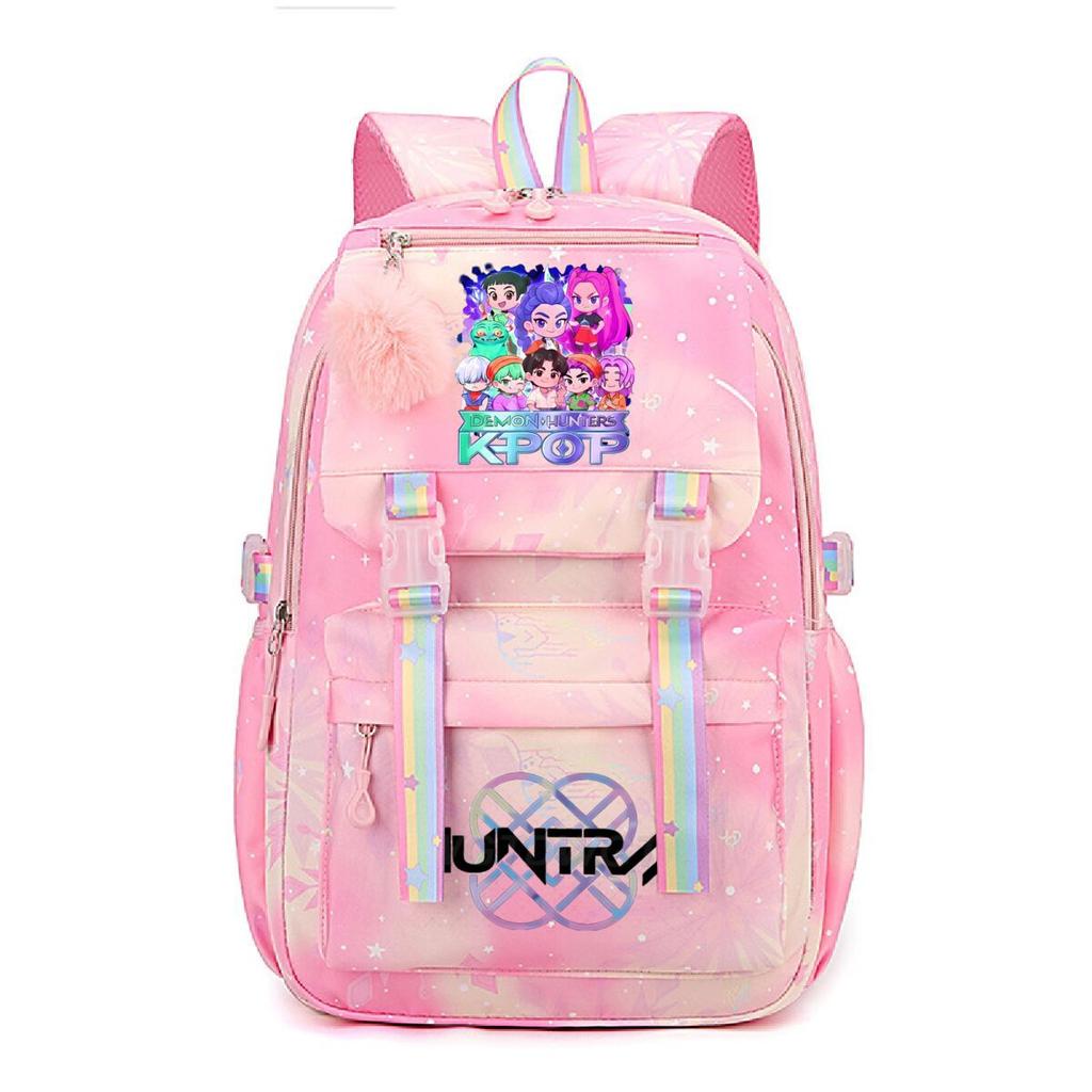 Animation Cartoon Peripheral Printing Korean Version Trend Burden Reduction Backpack Large Capacity Student Leisure Bag