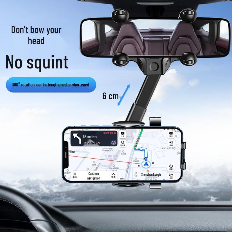 Rearview Mirror Phone Mount for AR Navigation – 2022 Multifunctional Car Holder