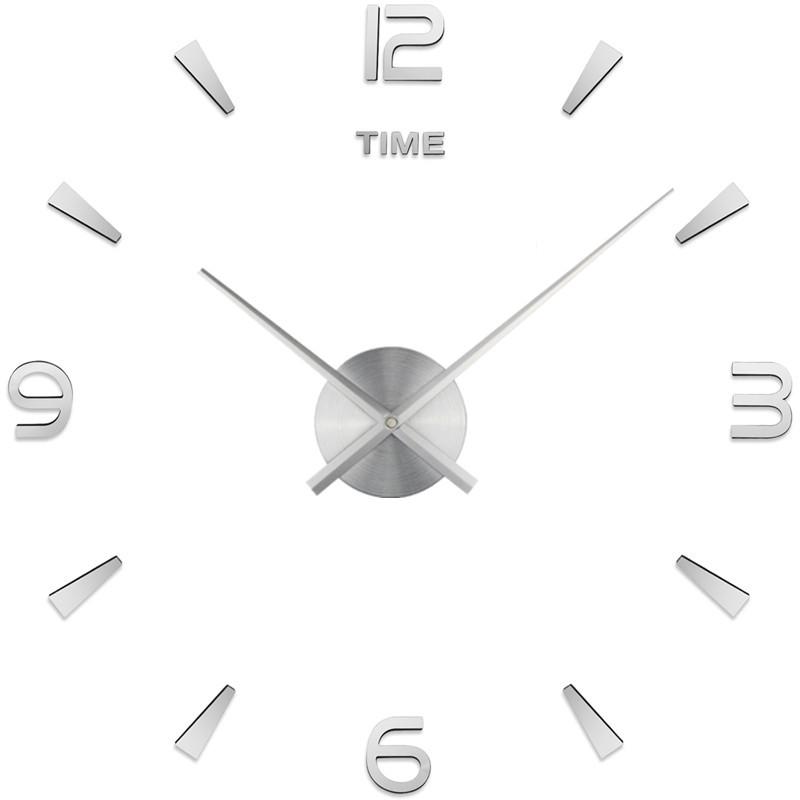 Large European & American 3D Acrylic Wall Clock for Living & Dining Room Home Decor - DIY Wall Sticker Clock
