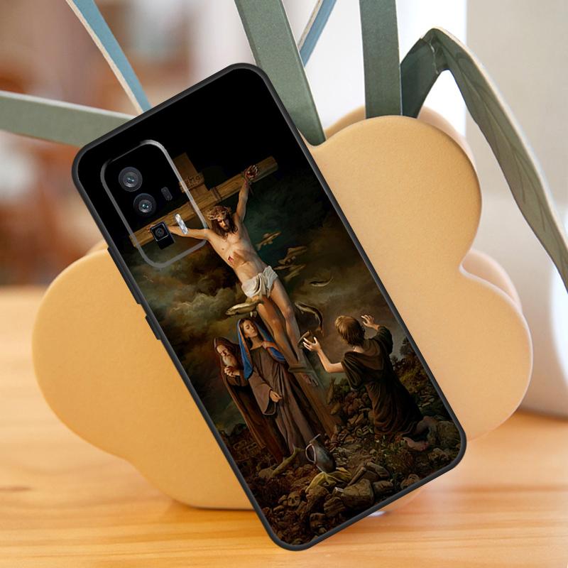 Christian Jesus Case For Xiaomi 14 13 Ultra 11T 12T 13T Pro 12 Lite POCO F6 F5 X6 M6 Pro X5 X3 F3 M5s Cover