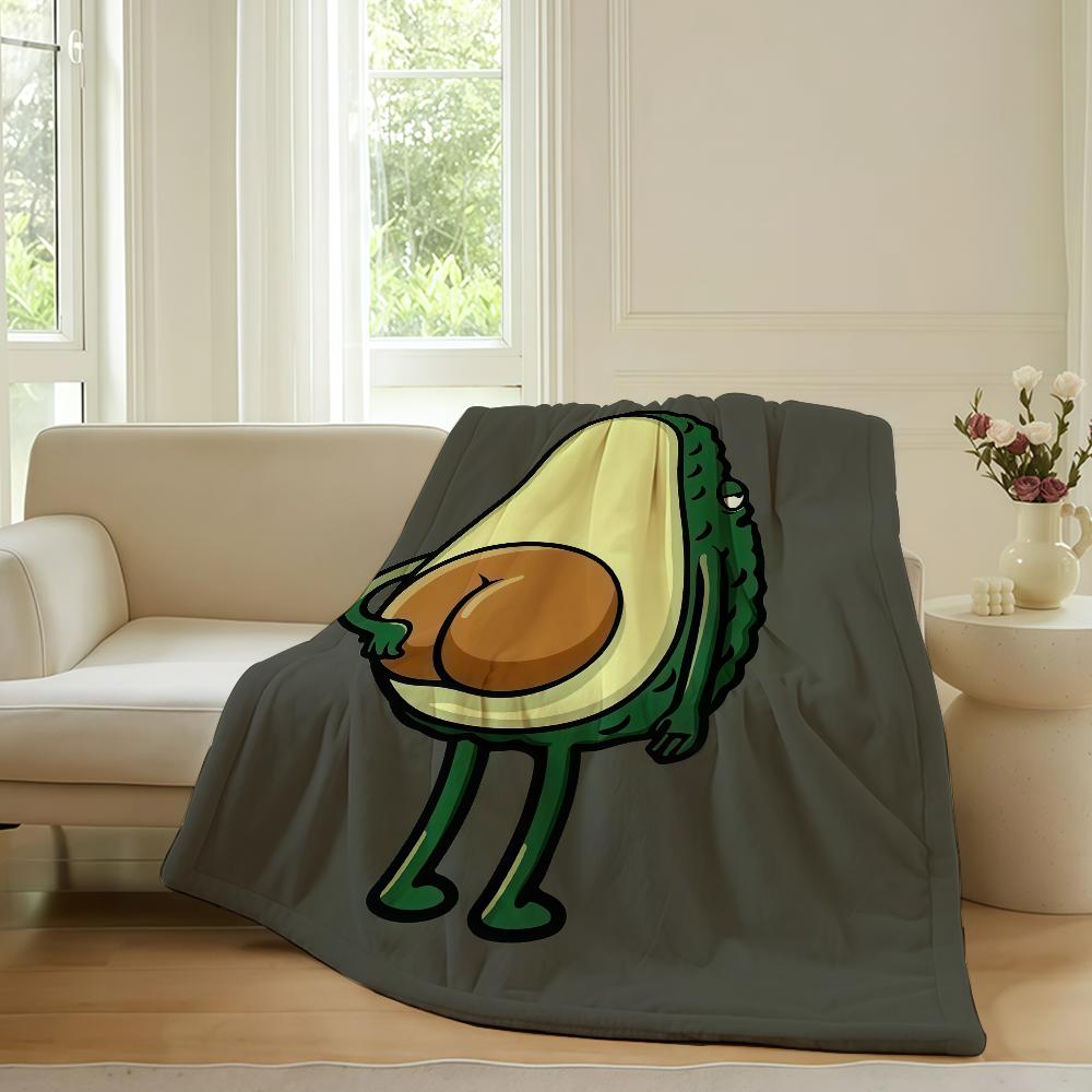 Funny print food Blanket For Sofa Office Bed Plane Travel Sleep Read Relax Camping Soft And Warm