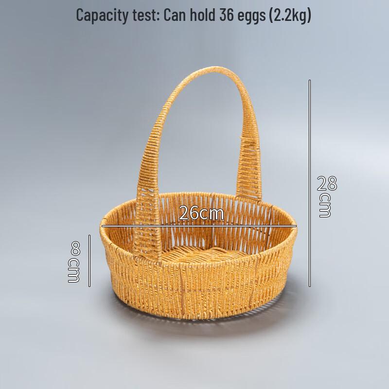 Большой круглый плетеный ротанговый набор корзин