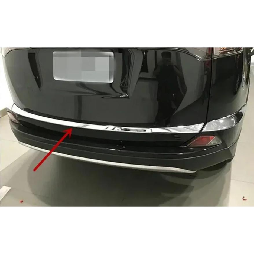 Rear Trunk Lid Cover Trim For Toyota RAV4 RAV 4 2016 2017 2018 Chrome Tailgate Molding Garnish Strip Car Accessories