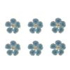 6 Stück Blumen-Serviettenringe Serviettenhalter-Set Florale Servietten-Schnallen Tischdekoration für Hochzeitsbankett Geburtstagsessen