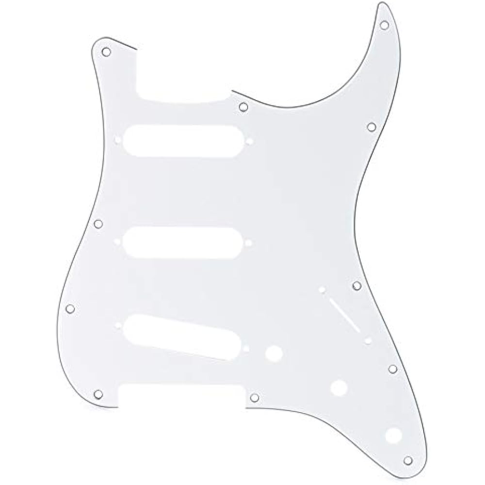 Fender Pickguard 11-HOLE MODERN STYLE STRATOCASTER® S/S/S PICKGUARD, WHITE