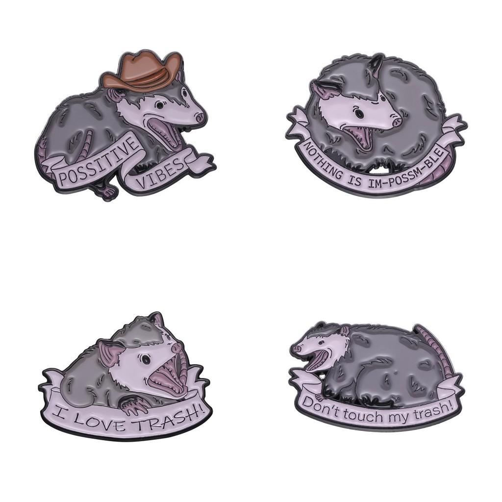 Creative Mouse Shaped Brooch Vibrant Cartoon Design Enamel Pin For Accessories Fashionable