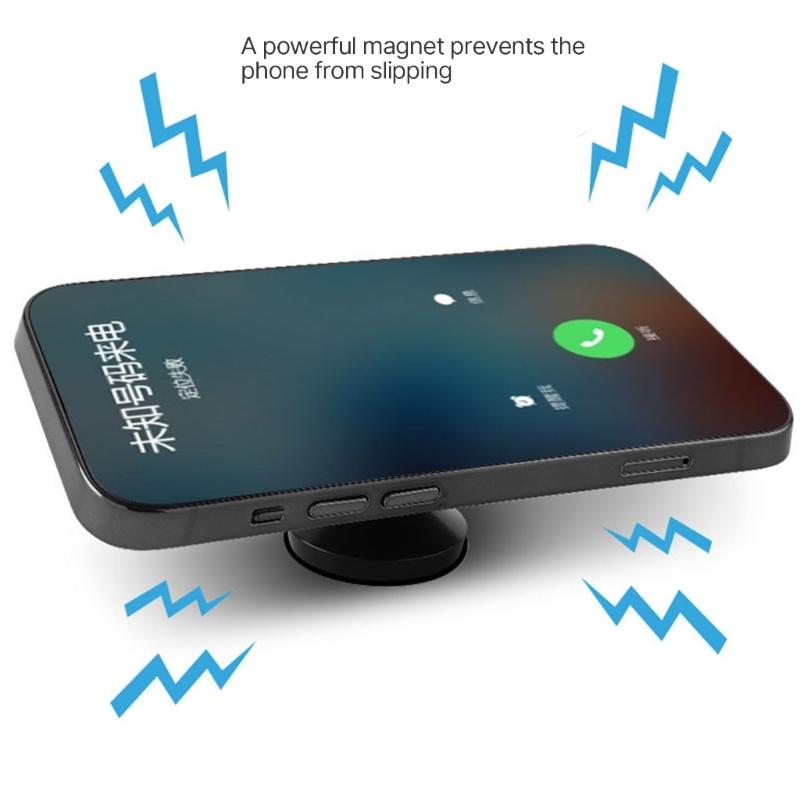 Magnetic Gym Phone Holder for Phone 14 13 12 Series Working Out Video Double Sided Strong Magnet with 360 Degree Rotatio