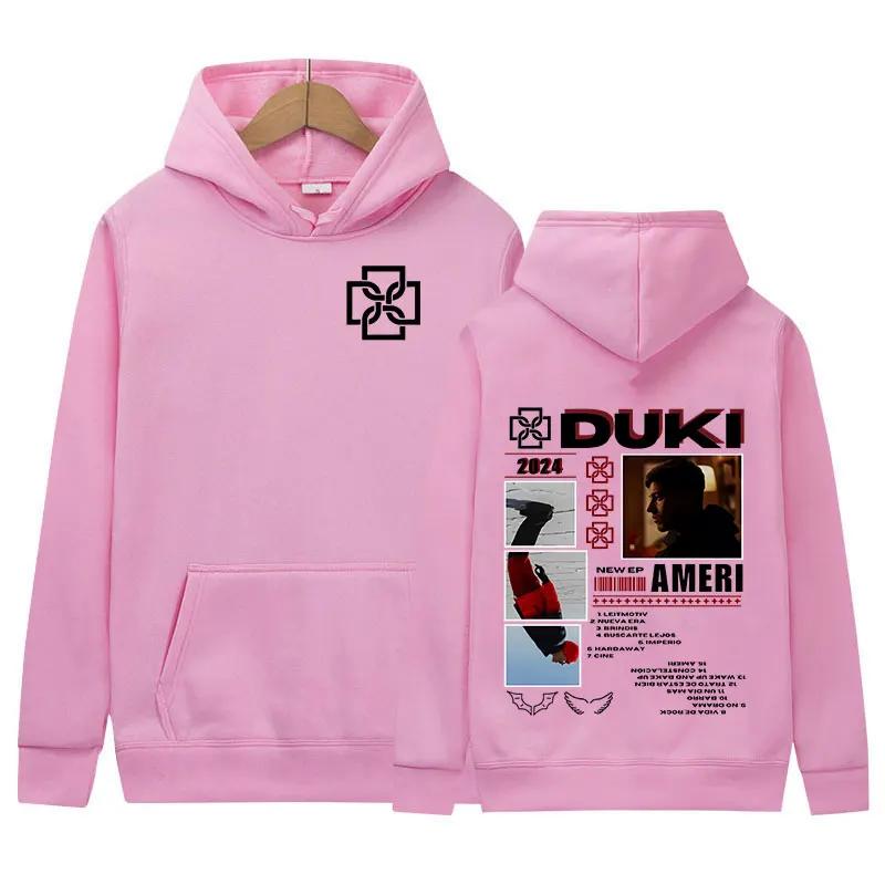 Duki ADA Tour 2024 Hoodie Rap Men's Hip Hop Clothing Pullover Sweatshirt Y2k Unisex Vintage Fashion Oversized Hoodies Streetwear