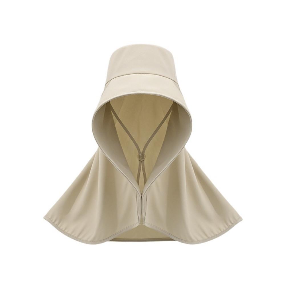 Wind Proof Large Brim Sun Hat Solid Color Sun Protection Cap Simple Wide Brim Sunhat  Fishing