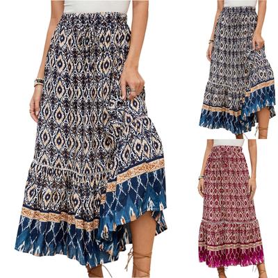 Women's Casual High Waisted Skirt With Large Swing Skirt Waisted Skirt With Large Swing Skirt