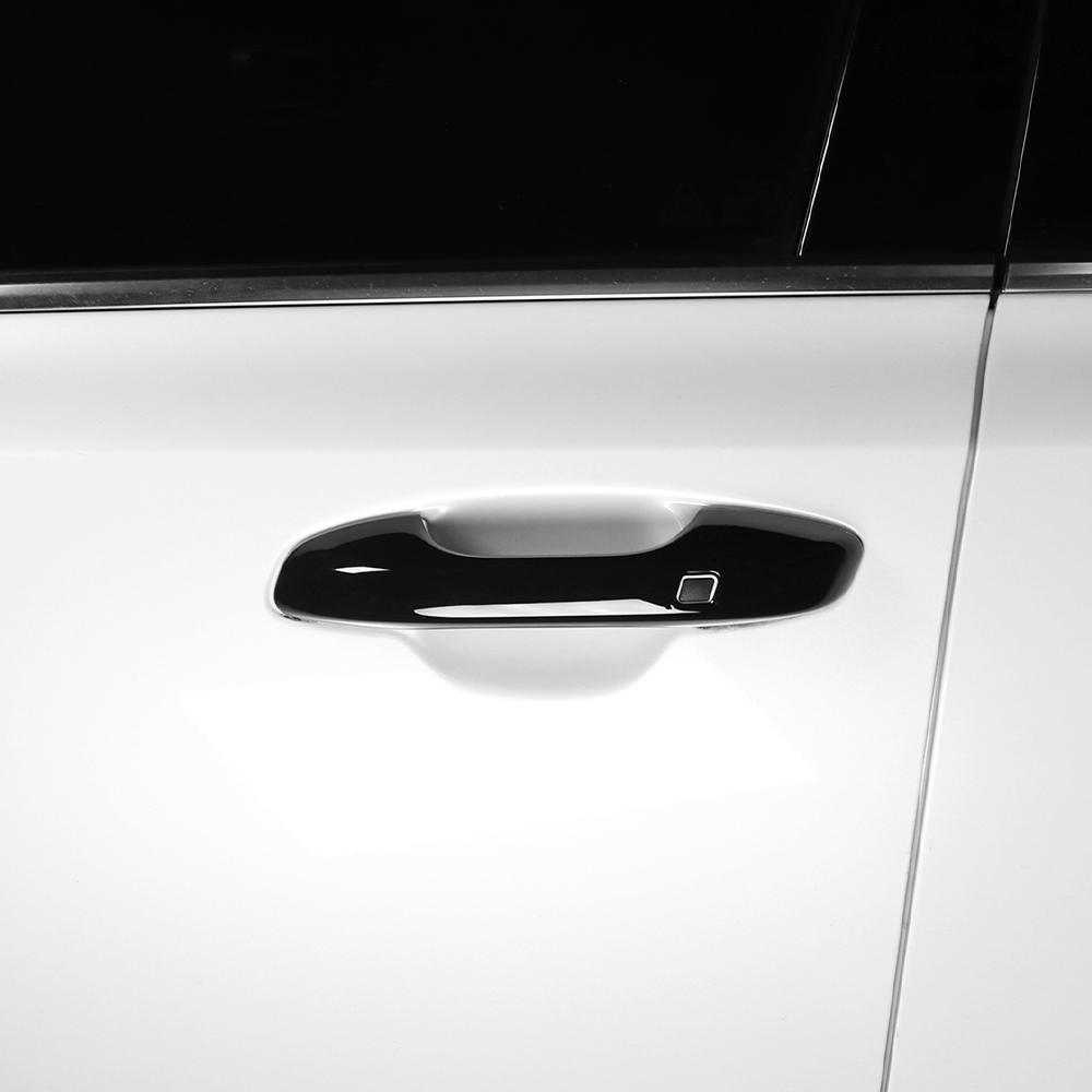 Car Exterior Accessories Touch/Button Style Carbon Fibre Gloss Black Exterior Door Handle Trim For Kia Sorento MQ4 2021-2026