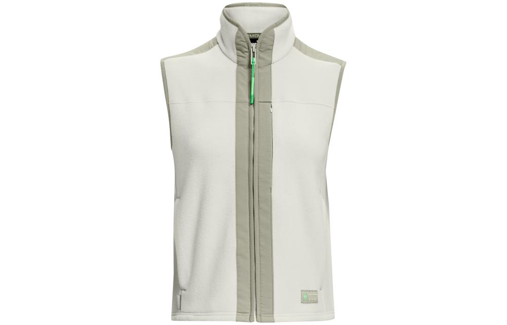 Under Armour Microfleece Vests Women s Green Stand Collar Moderate Other 1379921-502 S