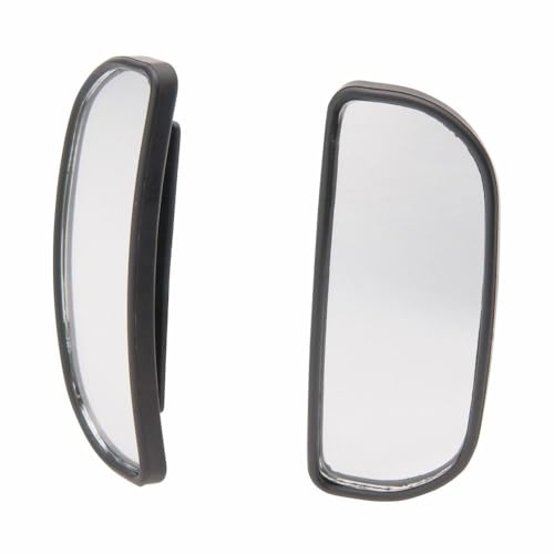 Carmate Car Door Mirror Sub-Mirror, Long Semi-Circular, Auxiliary Mirror for Parking, Blind Spot Reduction, Curb Clearance, Adjustable Angle (CZ245)