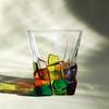 Evropské barevné linie, Tkané křišťálové sklo, Vitráž, Sklenice na džus, Sklenice na whisky, Personalizovaný dárek