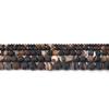 1strand Natural Stone Matte Coffee Stripe Agates Beads Natural Brown Loose Spacer Beads for Jewelry Making Bracelet Pick Size