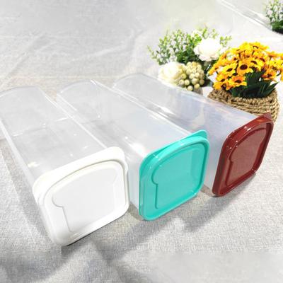 Boîte à pain rectangulaire Cuisine Récipient transparent pour gâteau Boîte d'emballage Boîte de rangement pour aliments secs et frais Boîte de rangement Partenaire du pain