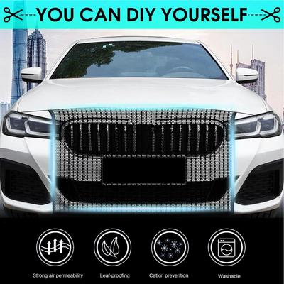 Grill Mesh For Car Filtering Mesh For Auto Front Vehicle Radiator Filtering Net For Sedan RV Preventing Stones Dirt And Leaves