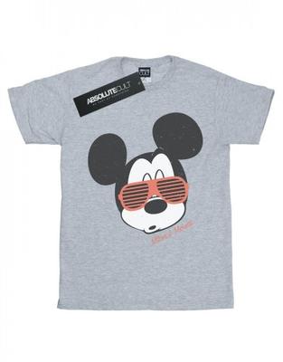 Camiseta masculina com óculos de sol do Mickey Mouse