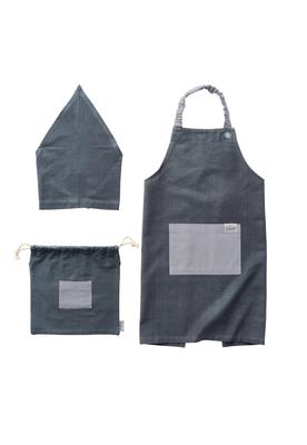 Kids Apron Mate Light Gray Recommended Height 130-150cm