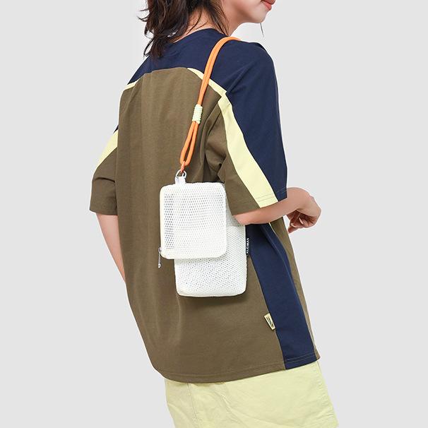 Niche hollow bag women's summer new fashion messenger bag high-end sense child and mother mobile phone bag