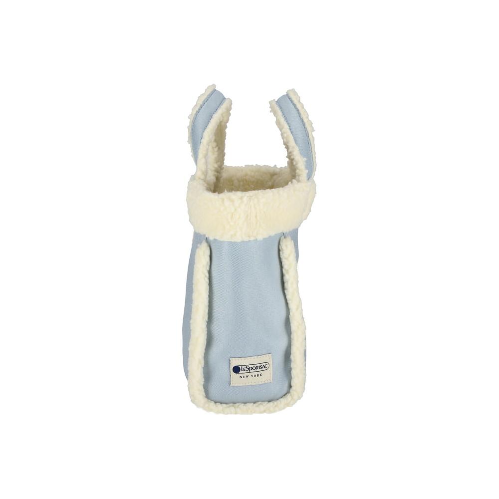 Lesportsac Light Denim Wash/Sherpa Small Two-Way Tote Bag [1559.La11]