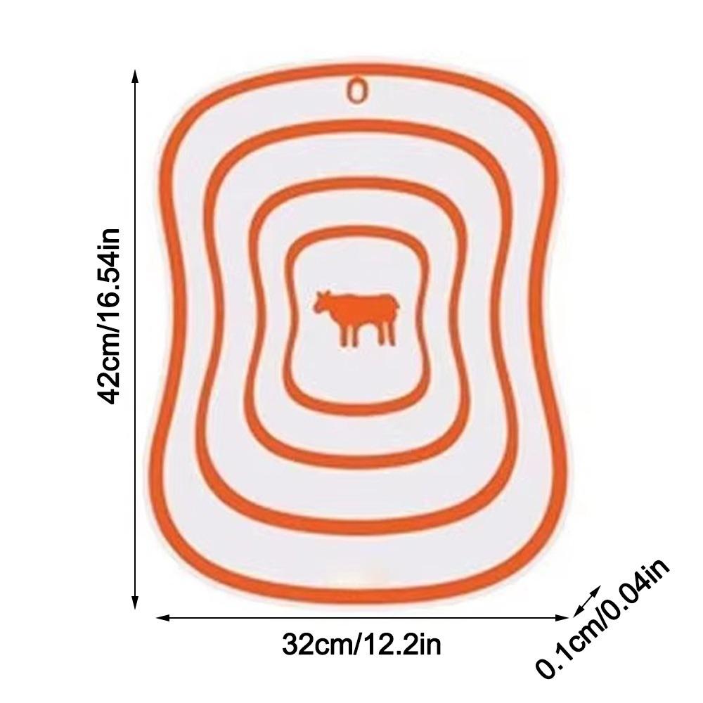 

Нескользящая Кухонная Разделочная Гибкие Кухонные Гаджеты Новая Разделочная Доска Кухня Orange-L