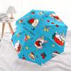 1pc Strawberry Rabbit Auto Open/close Leisure Umbrella, 8-Rib Sturdy Structure, Portable Travel Umbrella, Parties, Everyday Use, Outdoor Acc