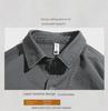 Men's American Retro Long Sleeve Casual Shirt - Spring/Autumn, Loose Fit, Large Sizes Available