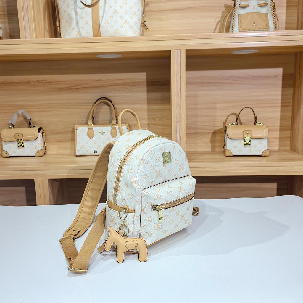 Women's Retro Floral Backpack, Classic Style, Fashionable, Large Capacity, Perfect for Commuting
