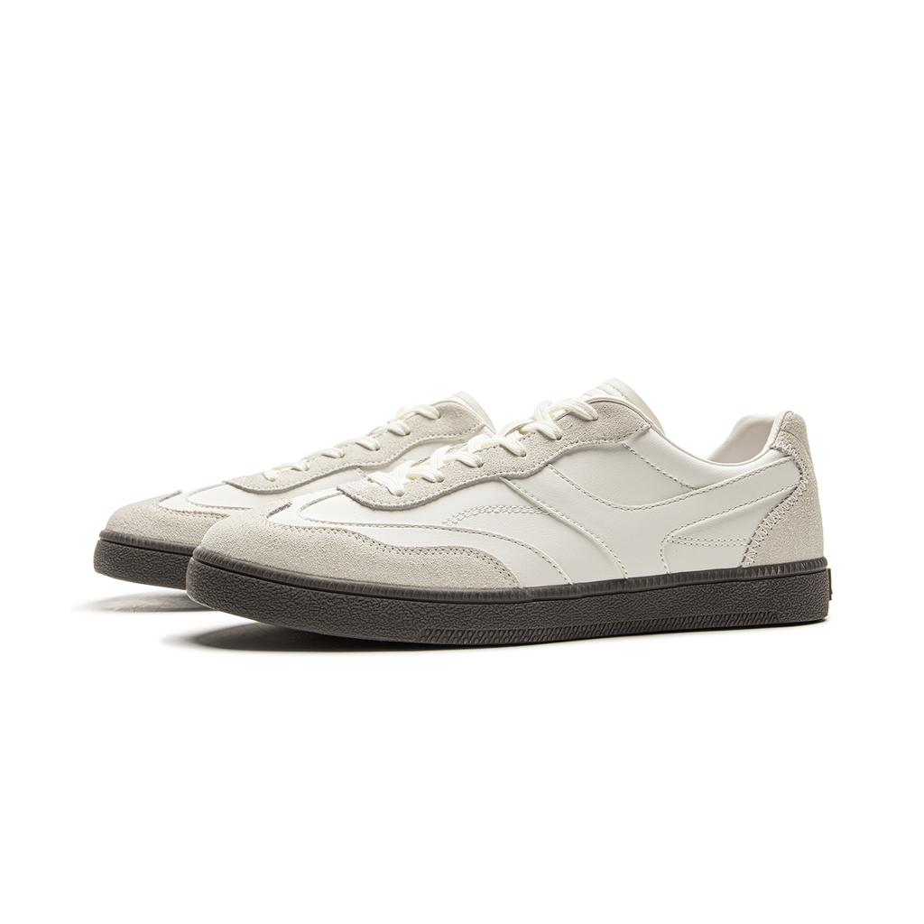 New LiNing Yunchuan Abrasion Resistant Balance Lightweight Low Top German Army Trainers Men's Mist White AGCV099-1