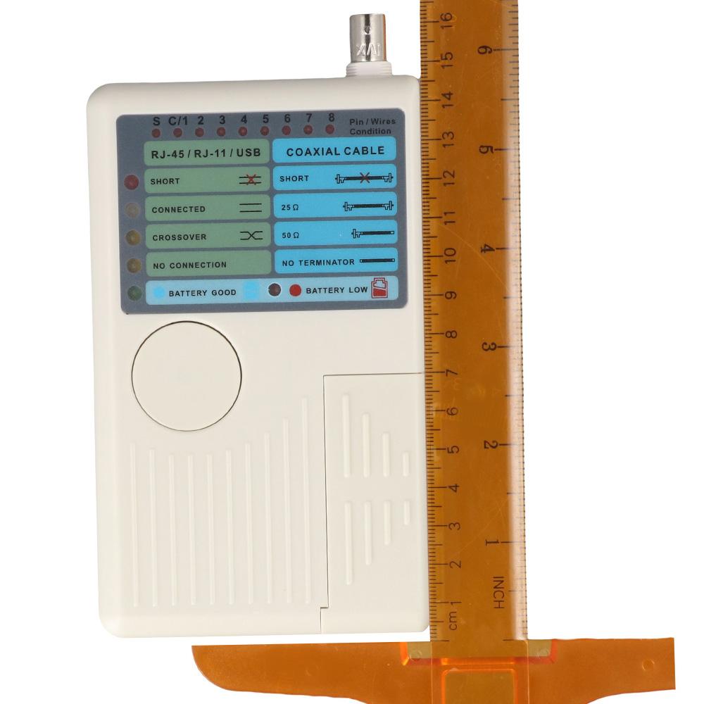 4-in-1 Network Cable Tester Multi-Tester for RJ11 RJ45/Cat5 Cat6/USB BNC LAN/UTP STP LAN