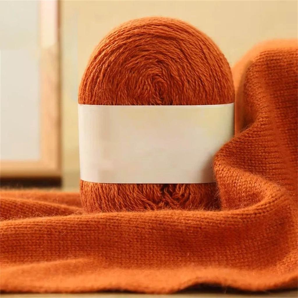 Mohair Yarn Soft Wool Knitting Long Warm Thin Yarn Roll Scarf Cashmere Yarn Hand Crochet Thread for DIY Weave Knitwear