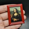 Sale 1:12 Dollhouse Mini World Famous Oil Painting Mural Wall Picture Dollhouse Accessories Decor