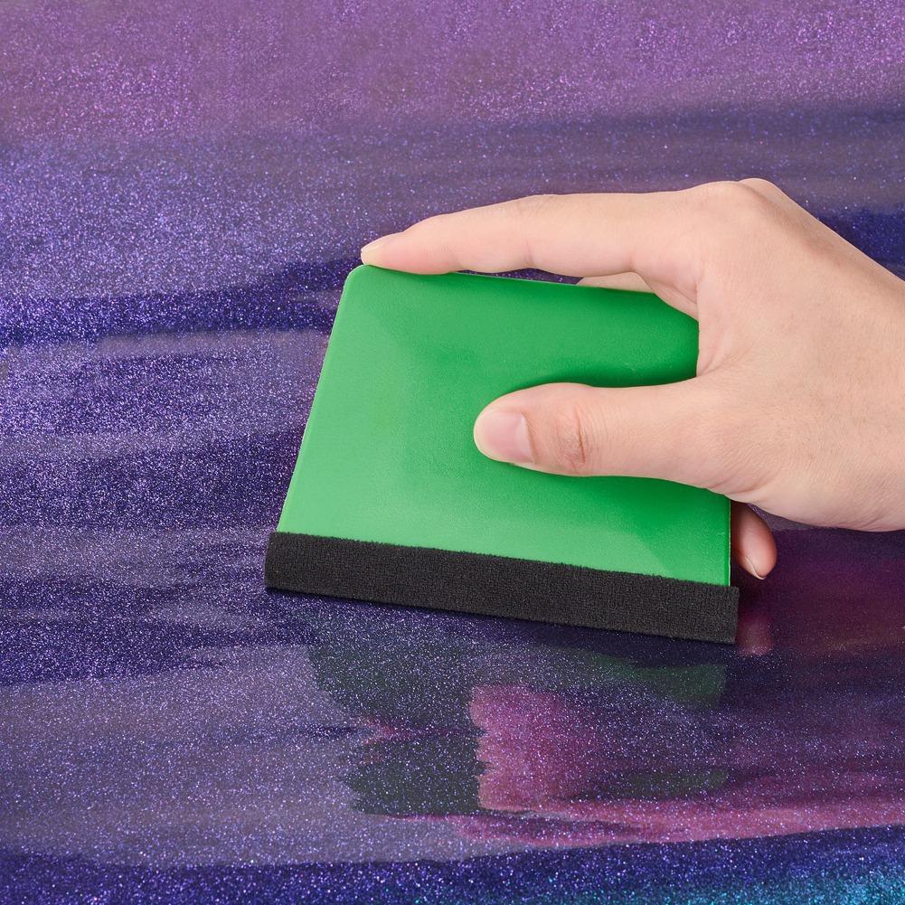 1pcs Car Vinyl Film Wrapping Application Tools Window Foils Tinting Sticker Film Scraper Kit Auto Felt Edge Squeegee Scraper