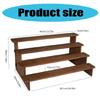 Unique Wood Bangles Display Stand Elegant Four Tiers Stylish Wood Bracelets Holder For Celebration And Gatherings