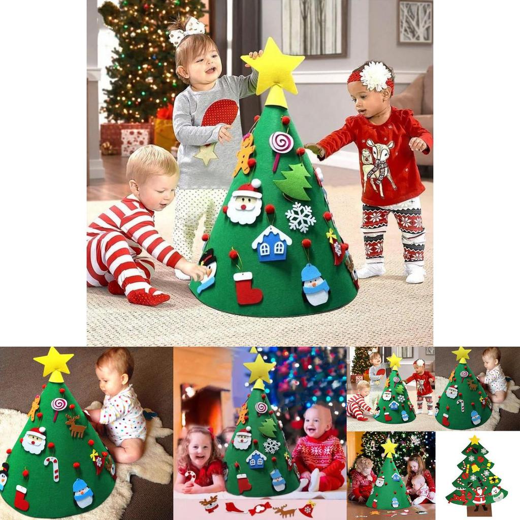 Adorable Diy 3d Cone Felt Christmas Tree Ideal For Toddler's Festive Decorations