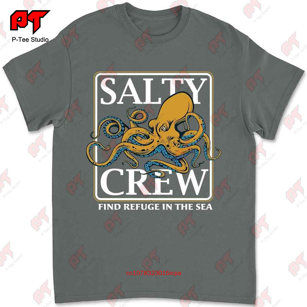 Salty Crew Ink Slinger T-Shirt Schwarz Neu STZR