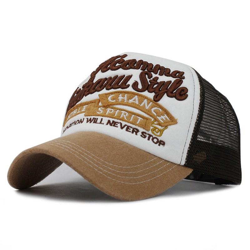Hat Spring Summer Grid Breathable Sun Cap Embroidered Alphabet Patch Baseball Cap Men s Casual Sun Cap Adjustable хаки